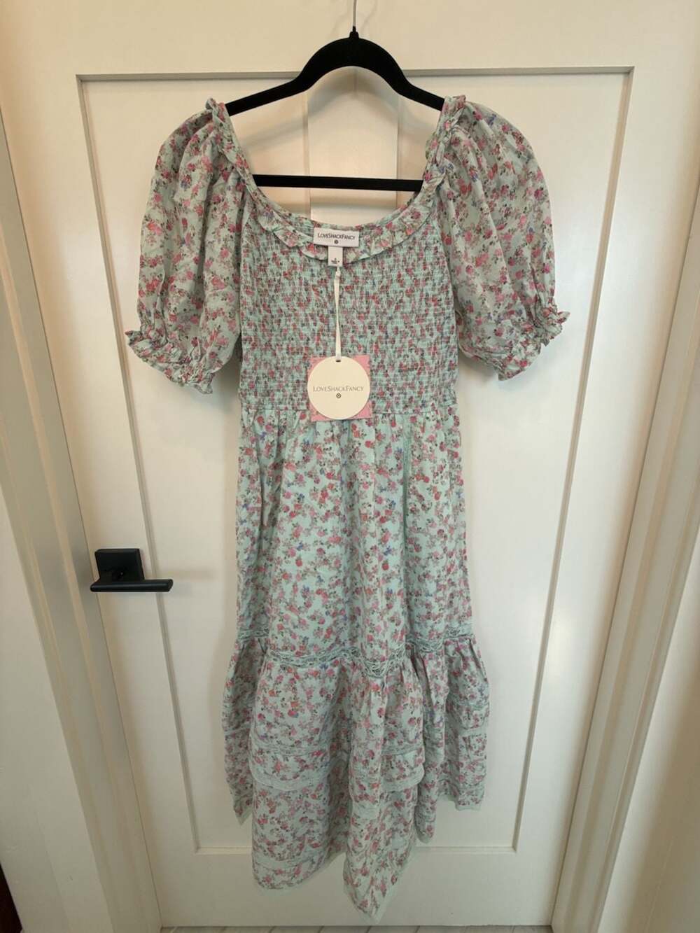 LoveShackFancy x Target Floral Print Smocked Midi Dress